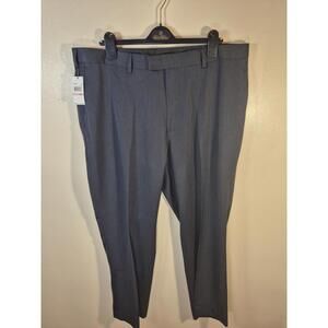 Perry Ellis Portfolio Dress Pants Men 40x29 Black Premium Premilux Classic Fit